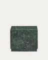 Sorein side table in green marble 50 x 50 cm