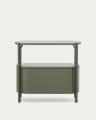 Arely bathroom vanity unit with steel structure and green lacquered MDF 90 x 40cm