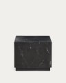 Sorein side table in black marble 50 x 50 cm