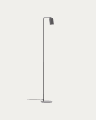 Manie metal floor lamp with black cast-iron-effect finish