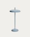 Porte blue aluminium portable table lamp