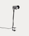 Jula desk lamp with clamp in black metal