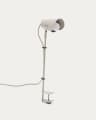 Jula desk lamp with clamp in grey metal