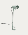 Jula desk lamp with clamp in green metal