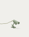 Jula small lamp with clamp in green metal