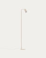 Manie metal floor lamp with beige textured finish