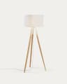Iguazu floor lamp in solid pine wood