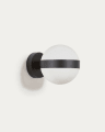 Anasol metal wall sconce with black finish