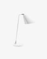 Tipir table lamp in steel with white finish UK adapter