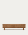 Mailen 2 door TV stand in ash veneer with a natural finish 200 x 50 cm