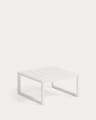 Comova 100% outdoor side table made from white aluminium, 60 x 60 cm