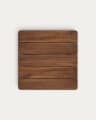 Saura square table top made of acacia wood in a walnut finish, 70 x 70 cm FSC 100%