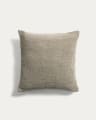 Narida green 100% cotton jacquard cushion cover 50 x 50cm