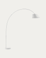 May steel floor lamp with white marble base