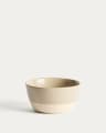Doren beige ceramic bowl