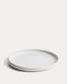 White ceramic Uilo flat plate