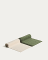 Tari green cotton table runner 50 x 150cm