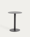 Table auxiliaire Asinara en aluminium graphite Ø 40 cm