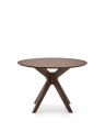 Naanim round table in walnut veneer, Ø 100 cm