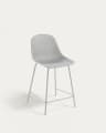 Tabouret extérieur Quinby blanc hauteur 65 cm