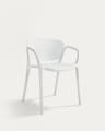 Ania stapelbarer Stuhl 100% outdoor weiß