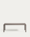 Culip aluminium outdoor table in powder coated brown finish, 220 x 100 cm