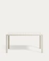 Culip aluminium outdoor table in powder coated white finish, 150 x 77 cm