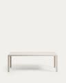 Culip aluminium outdoor table in powder coated white finish, 220 x 100 cm