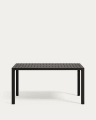 Culip aluminium outdoor table in powder coated grey finish, 150 x 77 cm