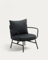 Bramant steel armchair with black finish