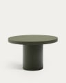 Table ronde Aiguablava en ciment vert Ø 120 cm