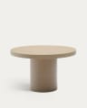 Table ronde Aiguablava en ciment beige Ø 120 cm