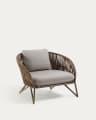 Branzie armchair in brown cord