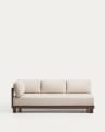 Nerano 3-seater sofa in brown aluminium 208 cm