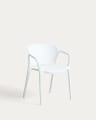 Chaise empilable d’extérieur Ania blanche