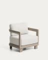 Nerano taupe aluminium outdoor armchair