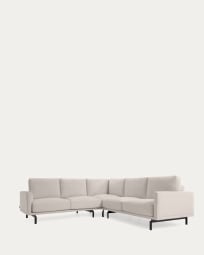 Galene 4-seater corner sofa in beige, 267 x 267 cm