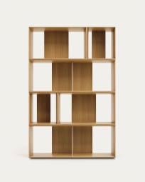 Conjunt Litto de 6 prestatgeries modulars de xapa de roure 101 x 152 cm