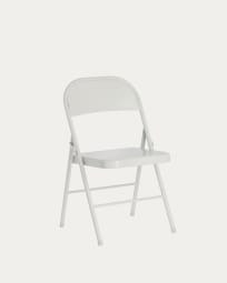 Cadira plegable Aidana de metall gris clar