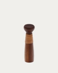 Pimenteiro Sardis de madeira de acácia 22,9 cm FSC 100% e ratã