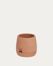 Luigina small terracotta plant pot with self-watering system, Ø 27 cm