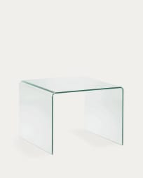 Burano glazen bijzettafel 60 x 60 cm