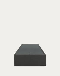 Base letto con contenitore Matters nera per materasso da 90 x 190 cm