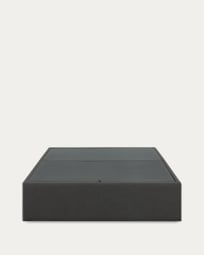 Base letto con contenitore Matters nera per materasso da 150 x 190 cm