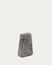 Escultura Sipa de piedra con acabado natural 20 cm