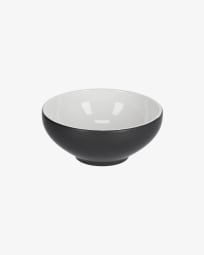 Small Sadashi porcelain bowl in black and white