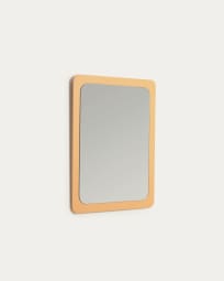 Velma spiegel in mosterd MDF 47 x 57 cm