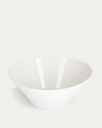 Taça oval grande Pierina porcelana branco