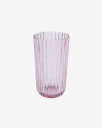 Savelia large light pink glass