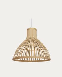 Nathaya bamboe plafondlampekap met een natuurlijke afwerking, Ø 46 cm